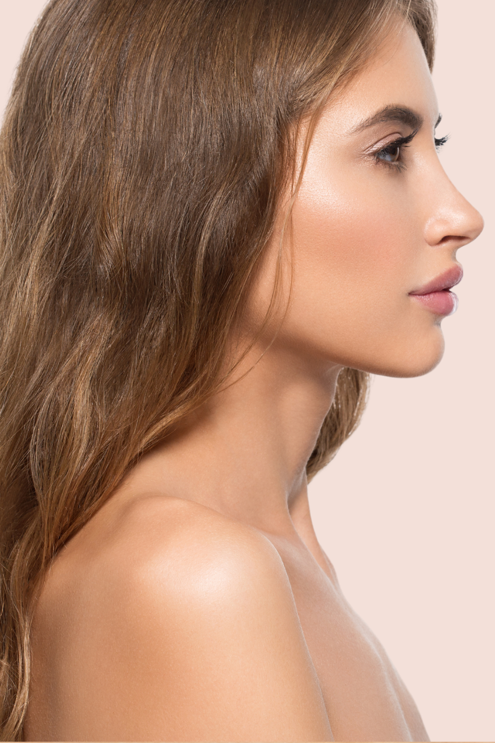 Rhinoplasty result showing improved nasal symmetry